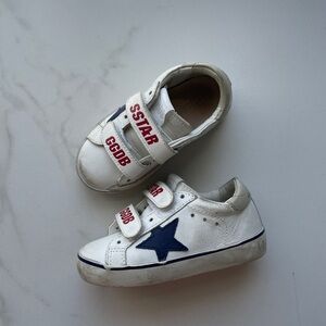 Golden Goose Kids Sneakers White with Navy Star